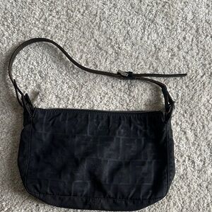 Fendi Black Monogram Shoulder Bag